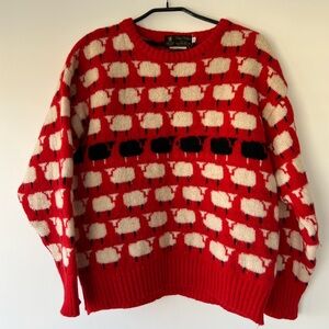 Iconic Princess Diana Black Sheep Sweater